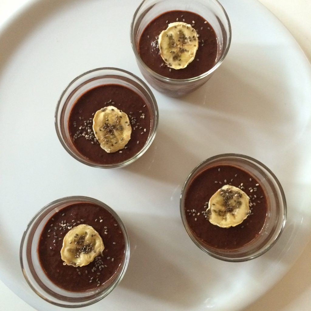 Schoko-Bananen-Creme mit Chia-Samen