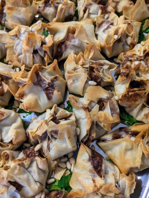 Mushroom & Cream Cheese Filo Pastries