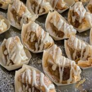 Apfel Strudel mit Vanillesauce